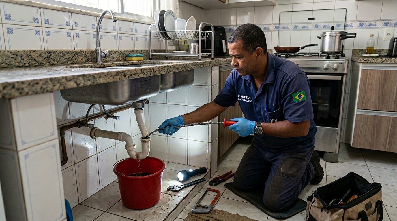 Desentupimento de canos com jato de alta pressão em São José do Rio Preto-SP