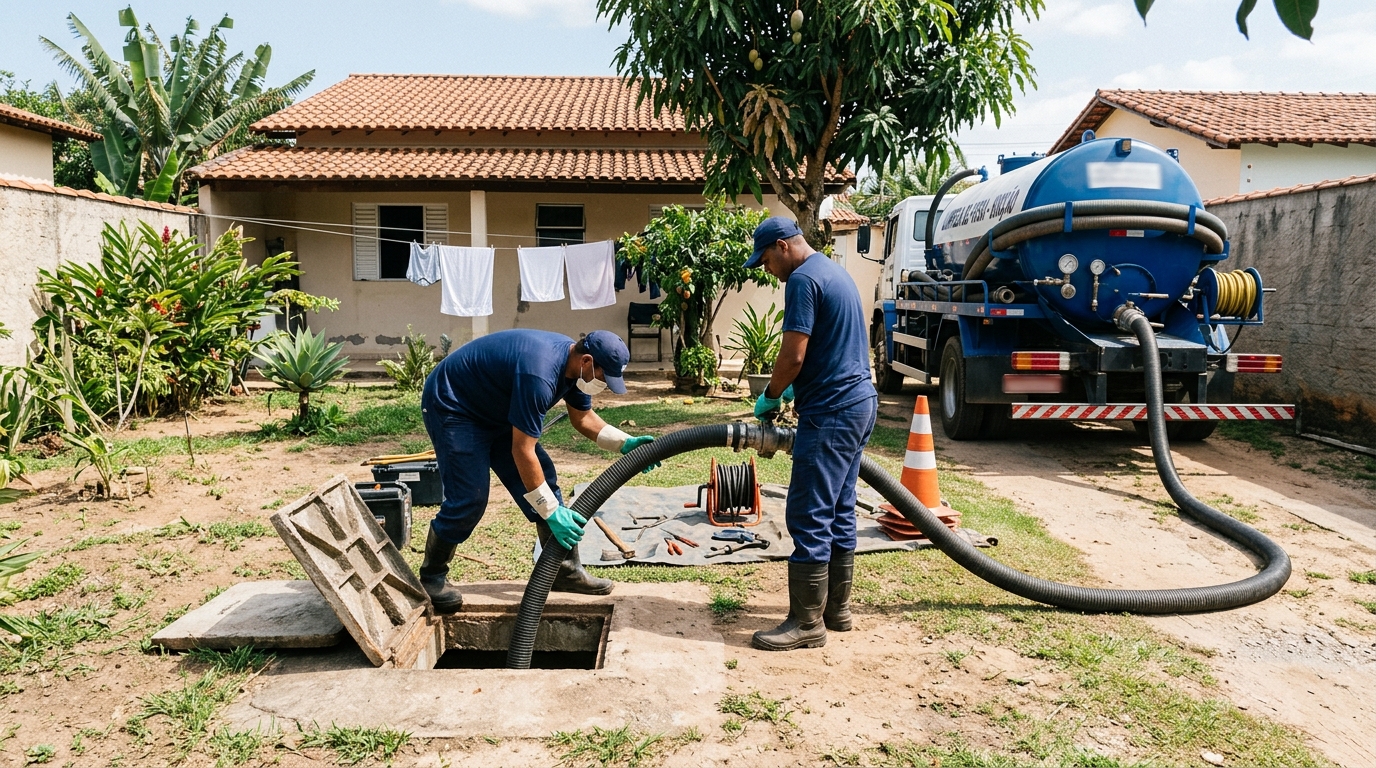 Limpeza de fossa séptica em São José do Rio Preto-SP